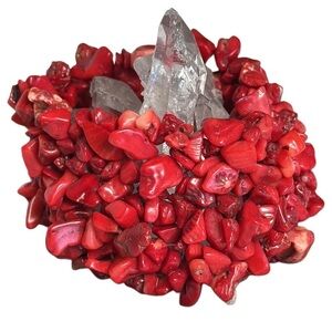 CORAL BRANCH STICK Streatch bracelet natural gemstones beautiful